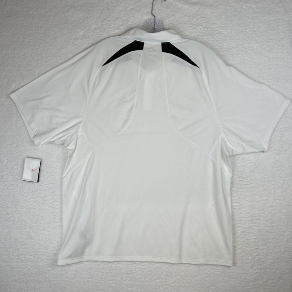 NWT Nike Performance Mens XL White Tennis Golf Polo Shirt 325328-100 - Picture 11 of 16